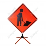 Roll Up Sign & Stand - Road Safety Construction Reflective Roll Up Traffic Sign